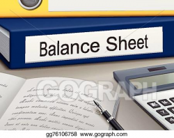 Vector Clipart - Balance sheet binders. Vector Illustration ...