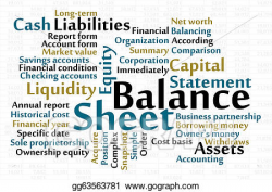 Vector Stock - Balance sheet. Stock Clip Art gg63563781 - GoGraph