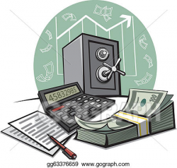 EPS Illustration - Financial accounting. Vector Clipart gg63376659 ...