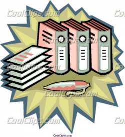 financial records Vector Clip art