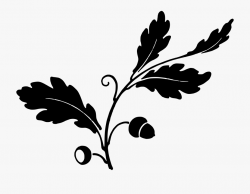 And Acorns Big Image Png Ⓒ - Silhouette Leaf Clip Art ...