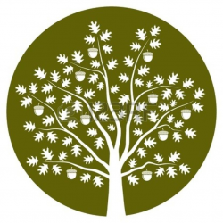 Oak Tree Silhouette Logo Free Clipart Images | Fák | Pinterest ...