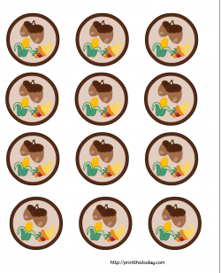 Free Printable Thanksgiving Cupcake Toppers