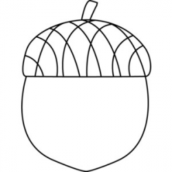 Acorn Black And White Clipart - Clip Art Library