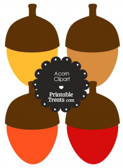Free Acorn Clipart from PrintableTreats.com | Thanksgiving ...