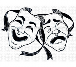 comedy tragedy music clip art | ... COMEDY / TRAGEDY MASKS > Loopy 4 ...