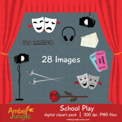 School Play Clipart - Theater Theatre Rehearsal Clip Art ...
