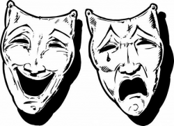Greek Theater Masks Sad Happy 00c7ff5d74230fd121e57beccb3659 ...
