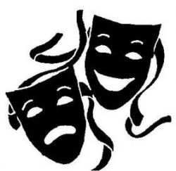 Drama Masks Logo - ClipArt Best | Art | Drama masks, Comedy ...