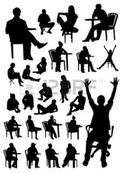 Man Sitting silhouette vector graphicsSilhouette Clip Art | photog ...