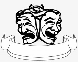 Actor Clipart Speech And Drama - Black And White Theater ...