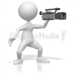 Stick Figure with Video Camera - 3D Figures - Great Clipart for ...