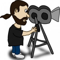 Actor clipart video recorder - Pencil and in color actor clipart ...