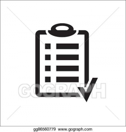 Vector Illustration - Action plan clipboard icon design over ...