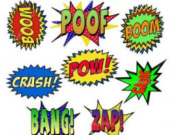 Printable Super hero Comic Book Photo Booth Props Instant Download ...
