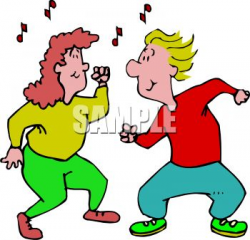 Action Moving Dancers Clipart