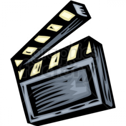 A Film Directors tool for calling action or cut A Film Marker clipart.  Royalty-free clipart # 156327