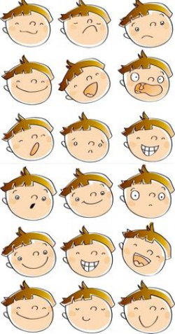 Kids in Action: Faces 2 Clip Art 18 FREE pngs to Show Feel | Clip ...