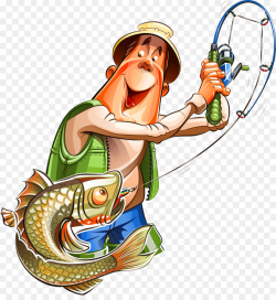 Fishing Cartoon Fisherman Clip art - fishing pole png download ...