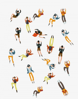 Cartoon Body Posture Action, Human Body, Posture, Fall PNG Image and ...