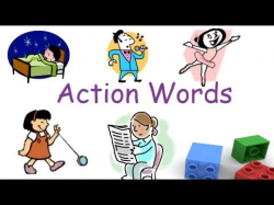 Action words and Verbs for preschool and kindergarten children - YouTube