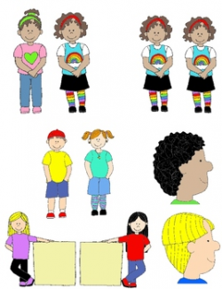 Kids in Action: Opposites Clip Art 2 48 PNGs of Illustrated Antonyms