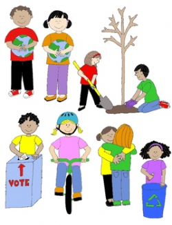 Kids in Action: Citizenship and Service Clip Art 22 PNGs by Rebekah ...