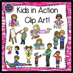 Kids in Action Clip Art (Color | Clipart Panda - Free Clipart Images