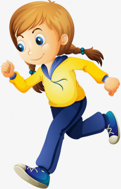 Running Girl, Girl, Run, Hand Painted PNG Image and Clipart for Free ...