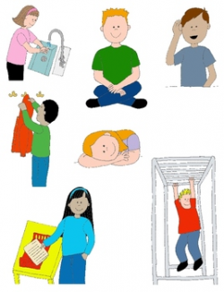 Kids in Action: School Days 2 Clip Art! 24 PNGs for Schedules and Skills