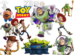 100 Toy Story Clipart 300DPI PNG Instant Download Printable