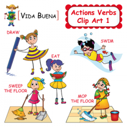 Action Verbs Clip Art 1