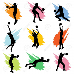 volleyball players in action clipart 11 | Clipart Station