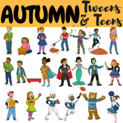 Autumn Clipart Fall Clipart Tweens & Teens (Autumn Fall Activities Clipart)