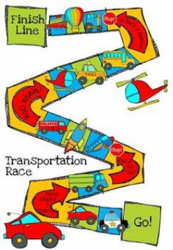 Transportation Race Board Game | Transportation | Pinterest ...