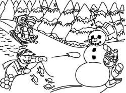 Winter Holiday Coloring Page For Free Printable And Outdoor Fun ...