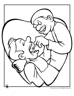 Dentist Exam Coloring Pages | Woo! Jr. Kids Activities