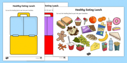 Healthy Eating Lunch Activity - healthy, healty eating, sort