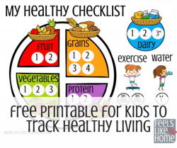 Free Printable For Kids To Track Healthy Eating - Feels Like Home™