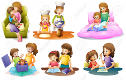 Baking clipart family activity - Pencil and in color baking clipart ...