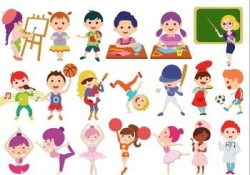 Students and Kids' Activities at school (Clip Art) by Haley's Clipart