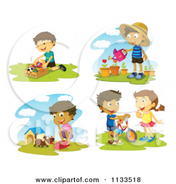 28+ Collection of Outdoor Activities For Kids Clipart | High quality ...