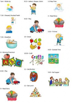 Daily Activities At Preschool Clipart