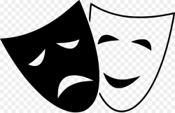 Tragedy Mask Theatre Comedy Clip art - theater png download - 2400 ...