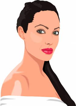 Clipart - Angelina Jolie Portrait