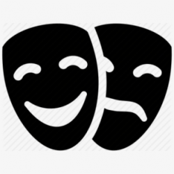 Actor Clipart Theatre Symbol - Theater Masks Transparent ...