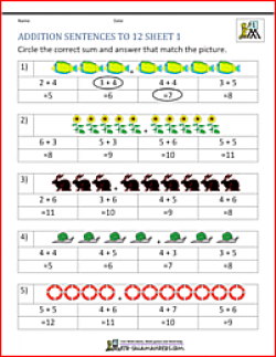 First Grade Math Worksheets