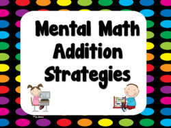 Mental Math Addition Strategies Posters