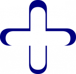 White And Blue Addition Symbol Clip Art at Clker.com - vector clip ...