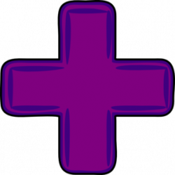 Purple Plus Cross Clip Art at Clker.com - vector clip art online ...